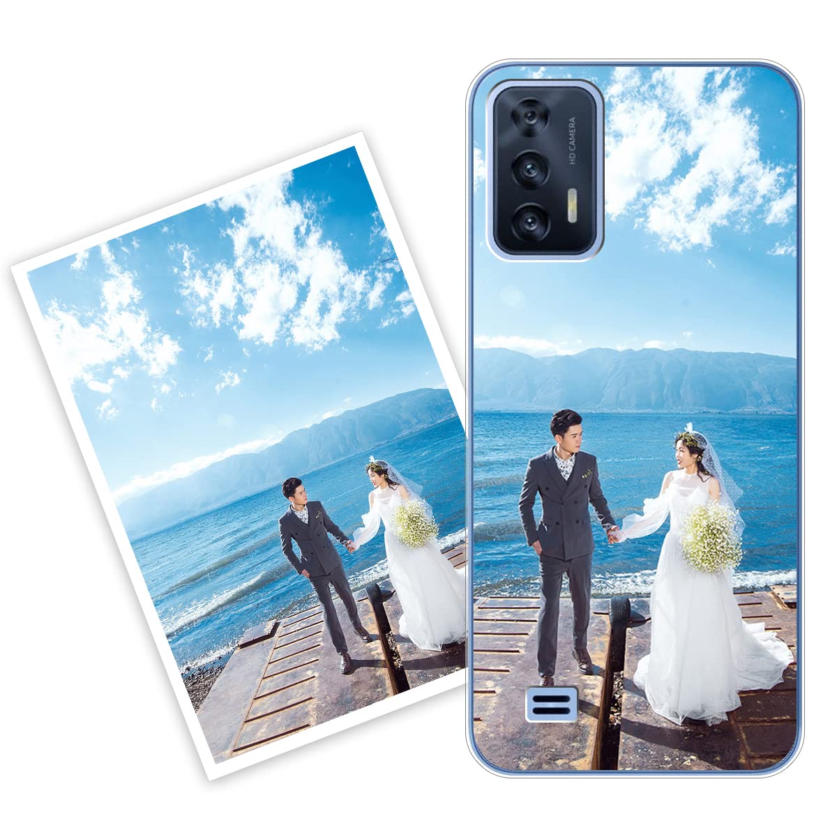 JGOYGYI Cover Trasparente Personalizzata Compatibile con OUKITEL C36 C35 C33 C32 C31 C25 C23 C22 C21 C21 C19 C17 C16 C15 C12 K9 PRO,Custodia Personalizzate con Iniziali & nome/Testi case