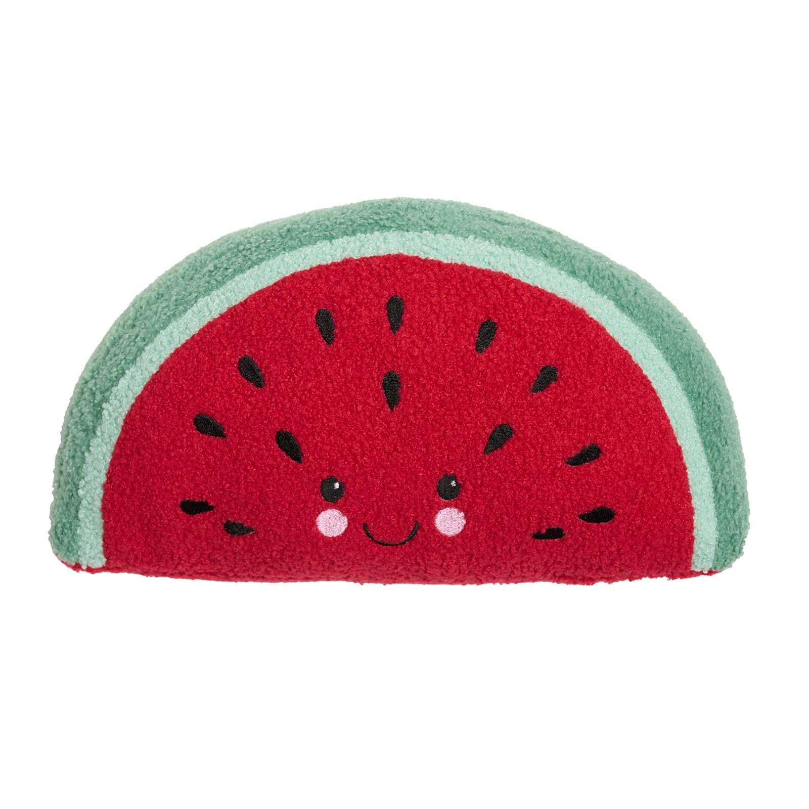 OHS Watermelon Shaped Throw Pillow - 40x20cm - Boucle Fabric