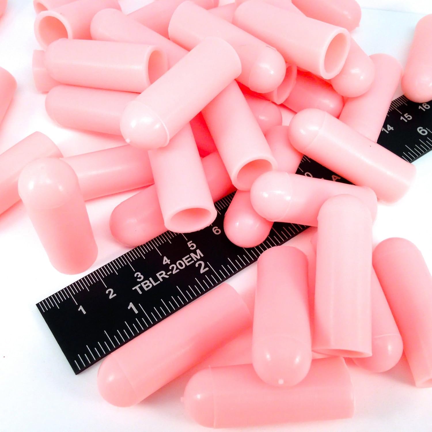 50 Piece 1/2" ID High Temp Silicone Rubber End Caps Powder Coating, Painting