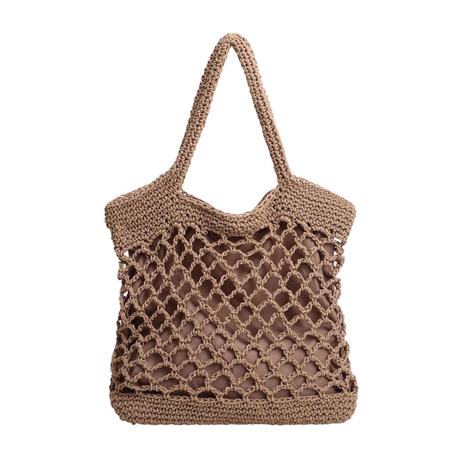 Grand sac cabas tissé main rotin pour ordinateur portable femme et voyage