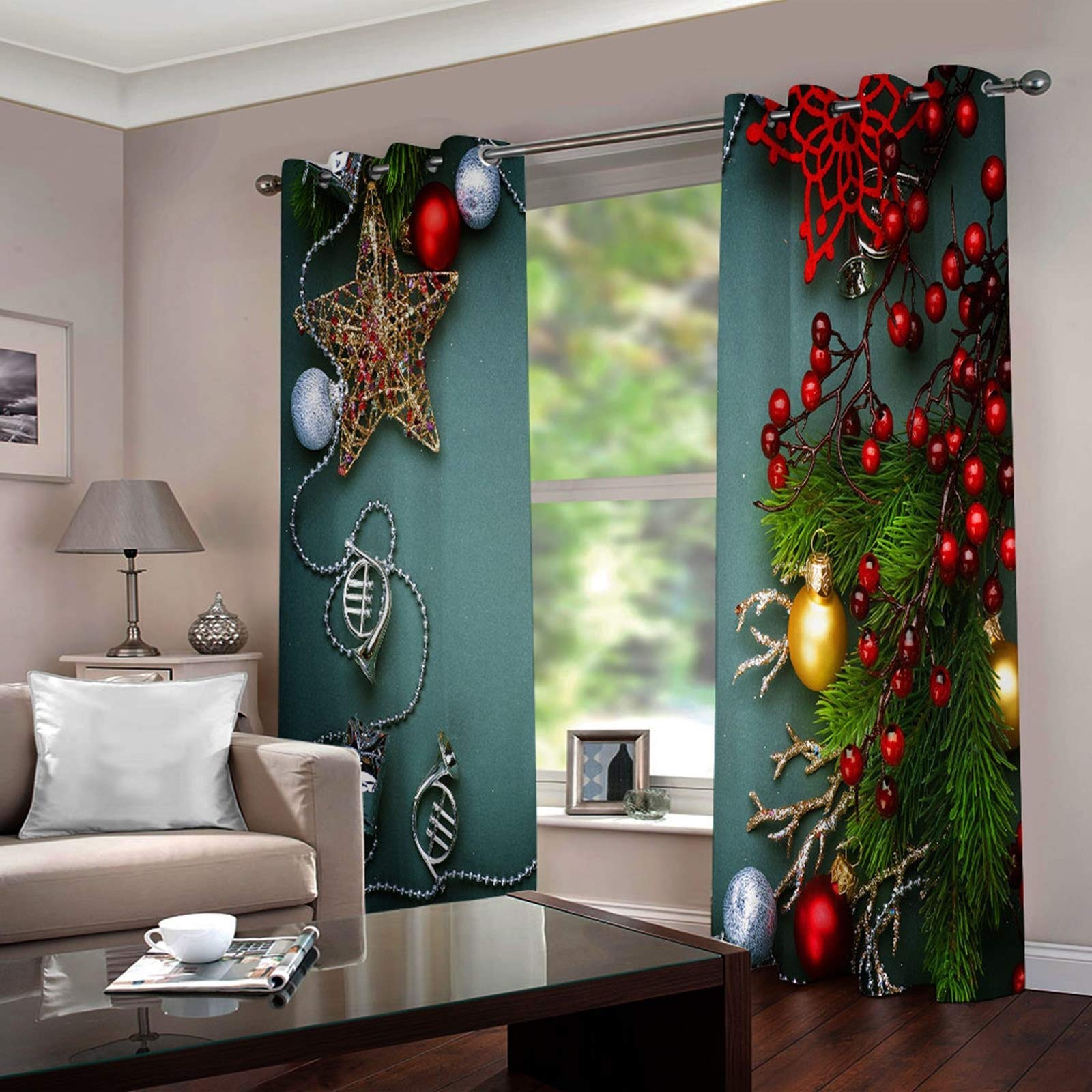 Daesar Verdunklungs Vorhang Polyester 2er Set Erde, Fenster, image size:1600x1600