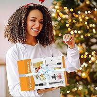 Vista 8 de Batidora de inmersión de mano con cable turelar, juego de licuadoras de mano de 1100W, disparador de velocidad variable 5 en 1 con palillo