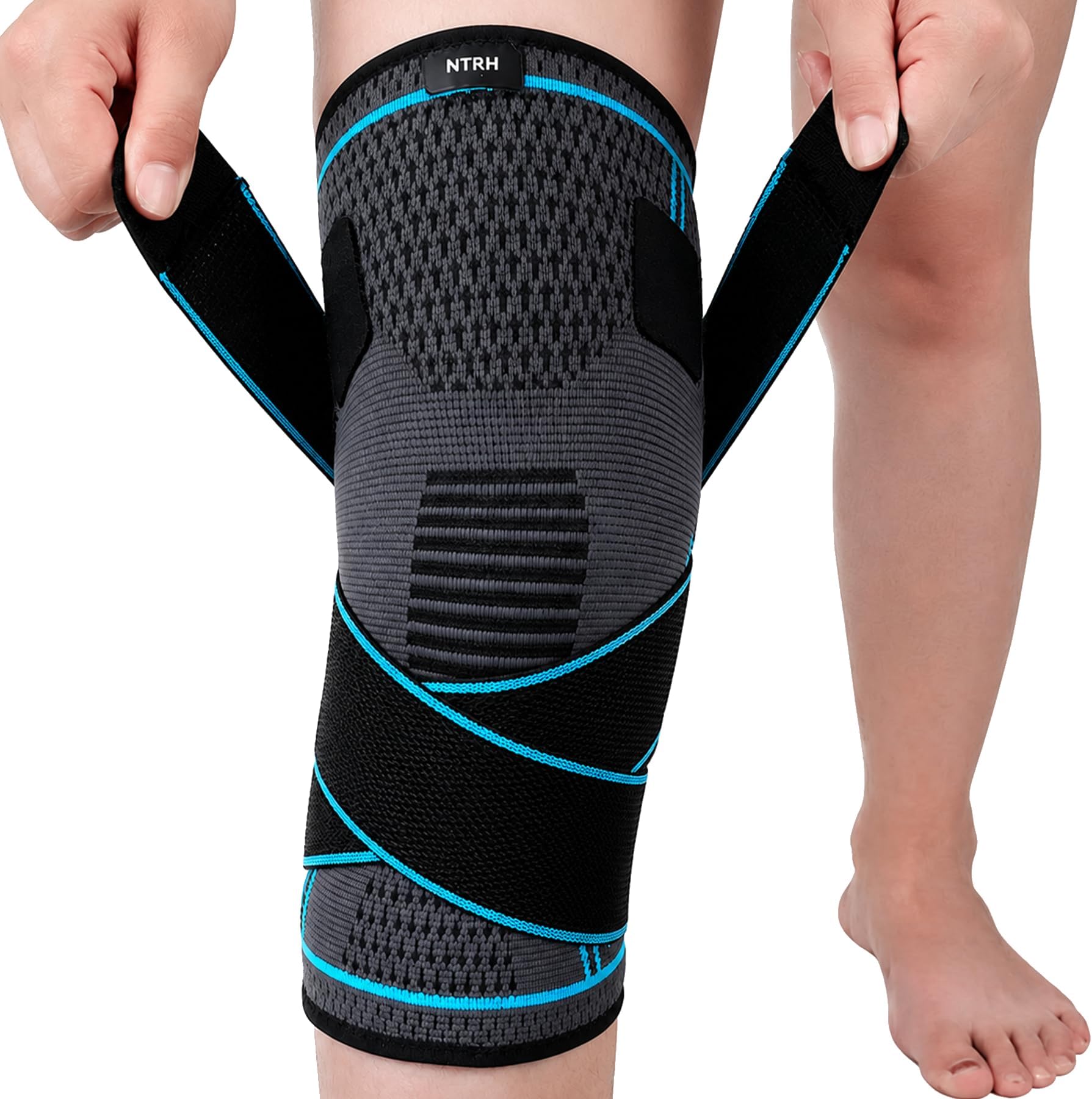 Knee Brace for Arthritis ACL and Meniscus Tear Adjustable Knee Sleeves for Sports Knee Support for Men and Women
