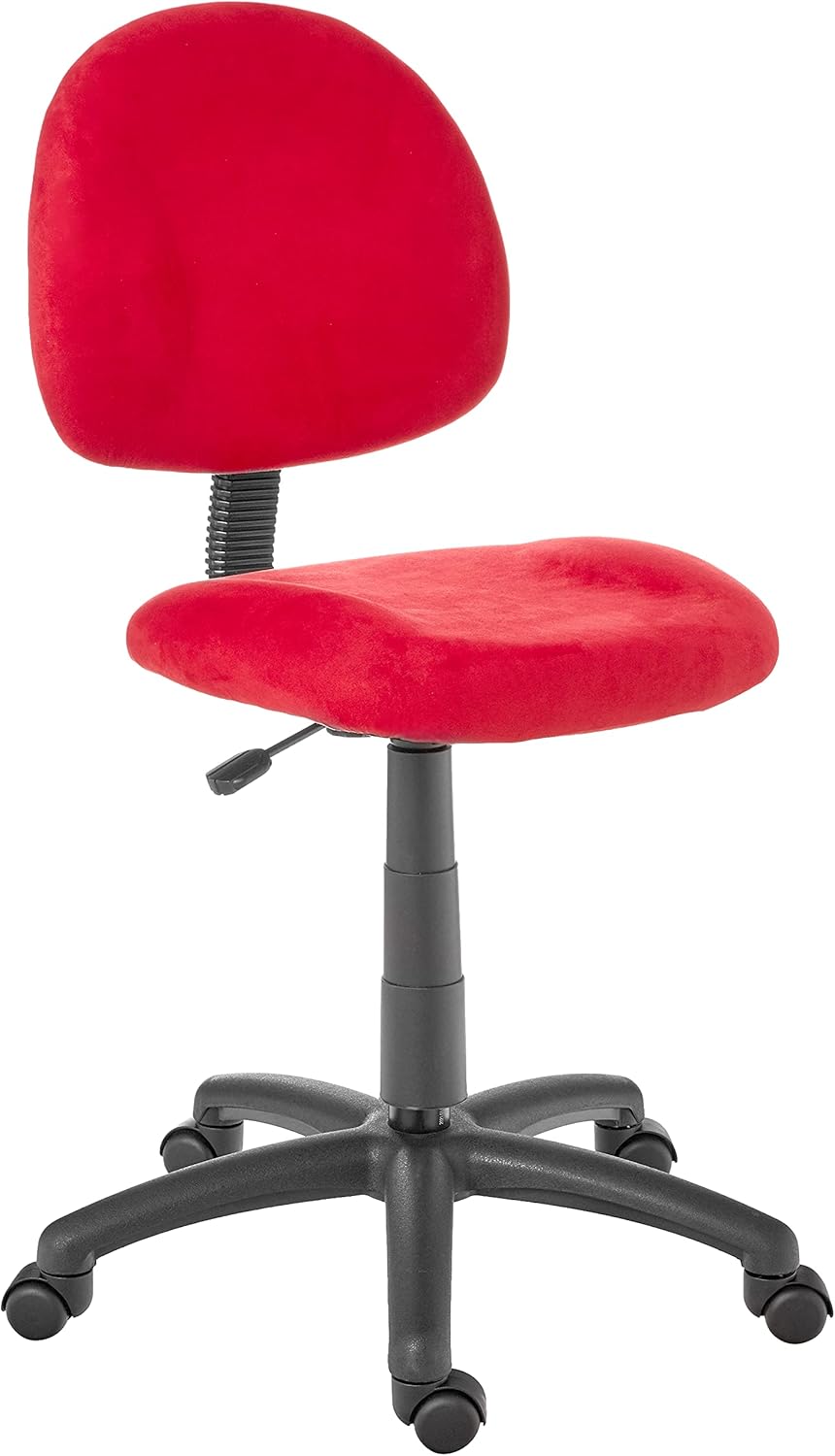 Exclusive Special Boss Office Products Perfect Posture Delux Microfiber Task Chair without Arms in Red