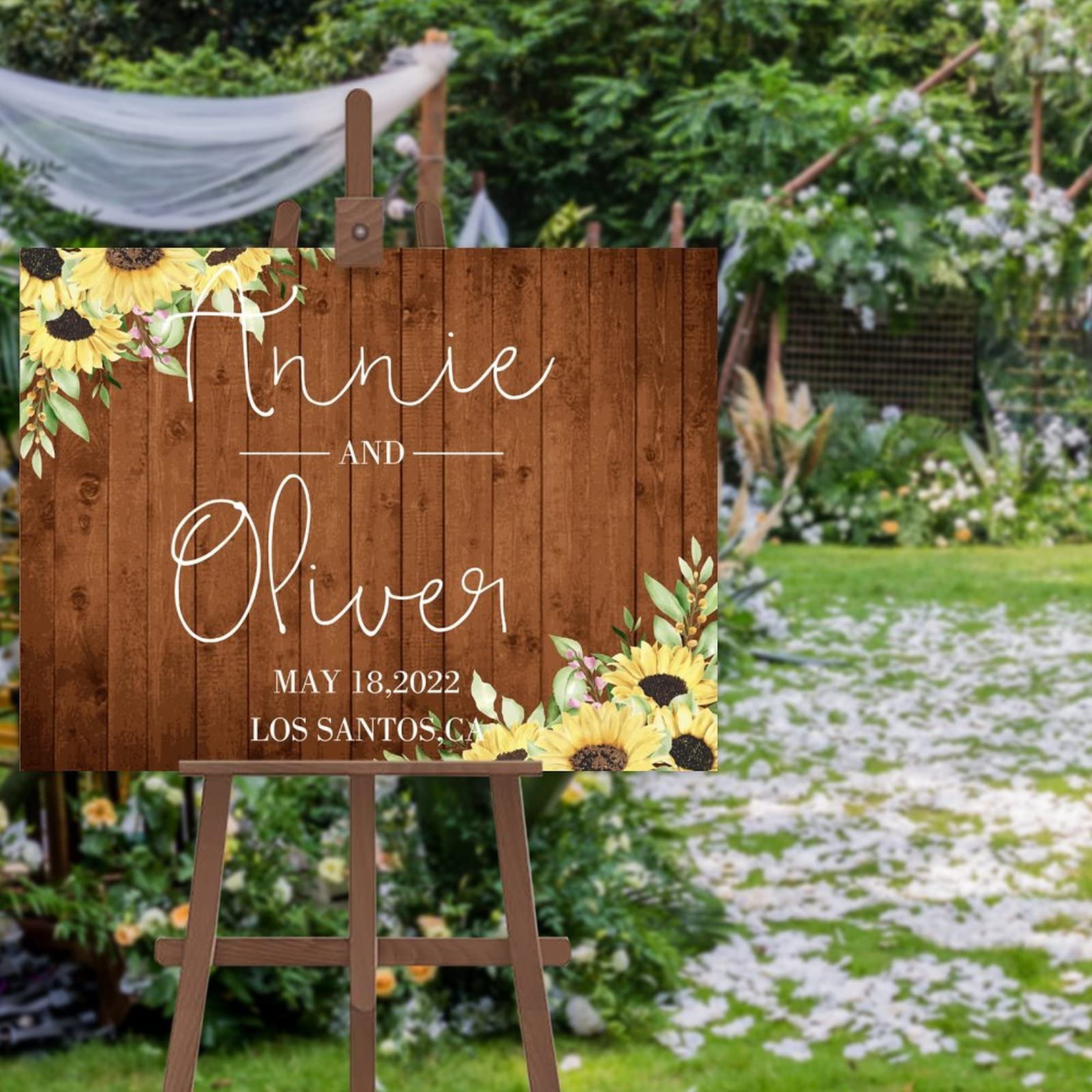 Panneau bienvenue mariage personnalisable pour accueillir facilement vos invites sans stress