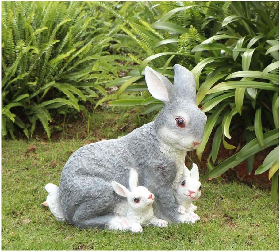 Garden Statues Decor Yard Art Animal Sculptures, Rabbit