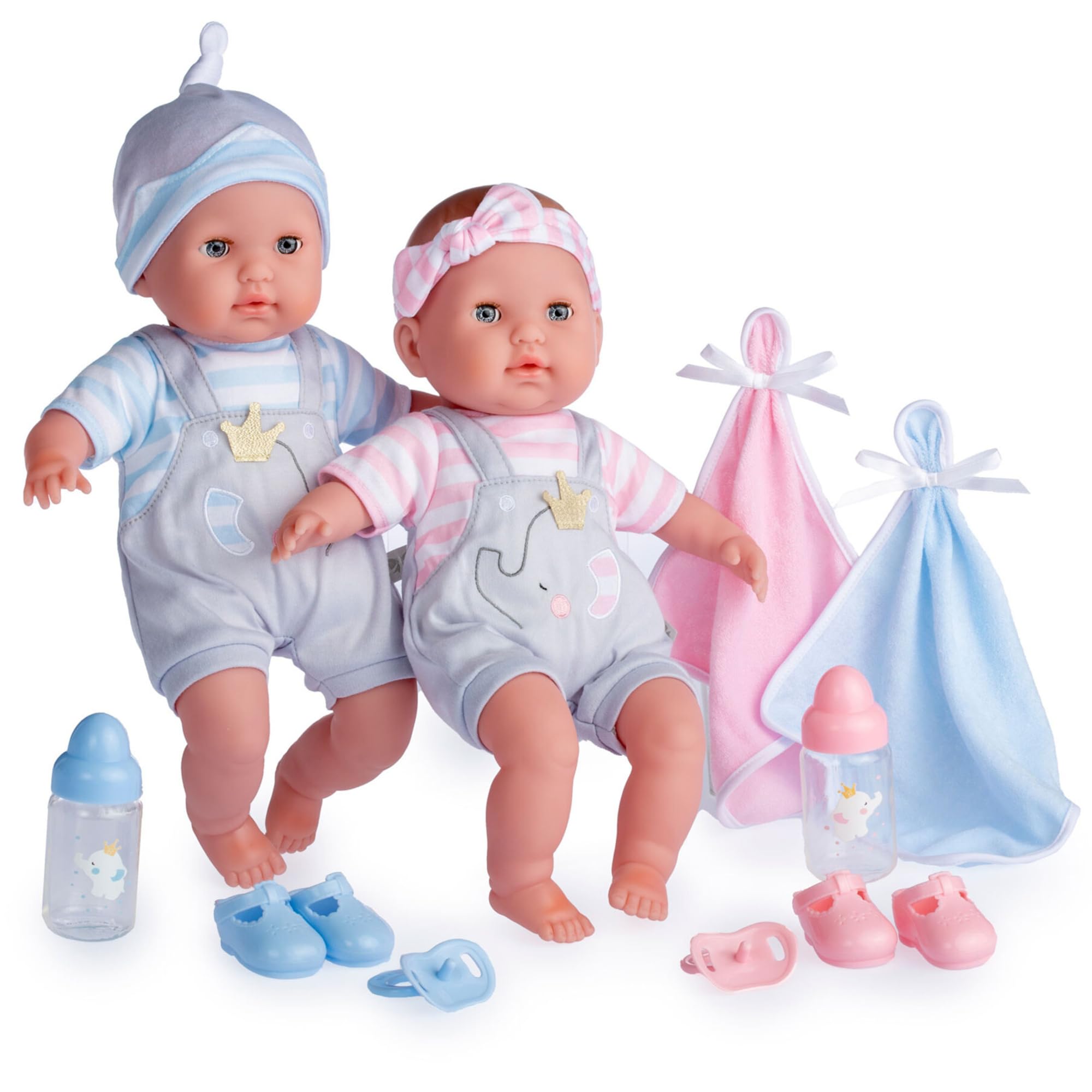 Amazon.com: Berenguer Boutique 30050 TWINS- 15” Soft Body Baby