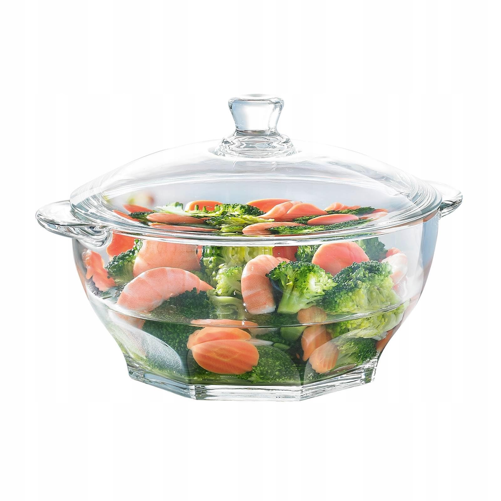 Luminarc Suppenschüssel Suppenschale Suppenterrine mit Deckel aus Glas Granity (2,5 L)