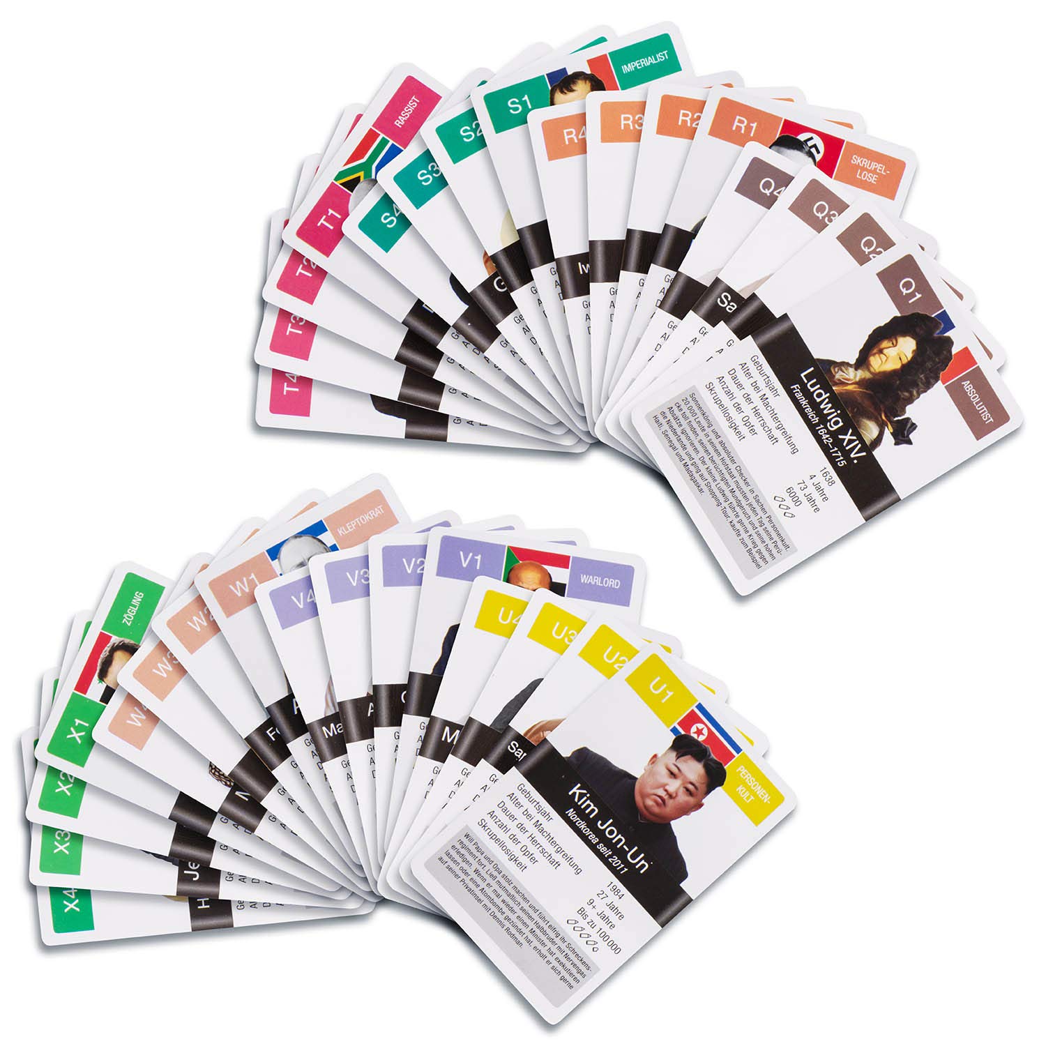 Tyranns & Despots Quartet - The dictator card game the 32 worst leaders of history on playing cards (German version) - Image 2