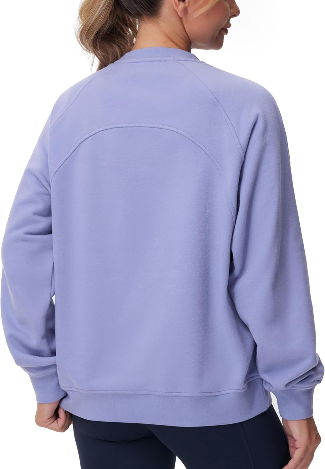 THE GYM PEOPLE Women's Oversized Fleece Sweatshirts Loose Fit Crewneck Long Sleeve Pullover Tops - Image 7