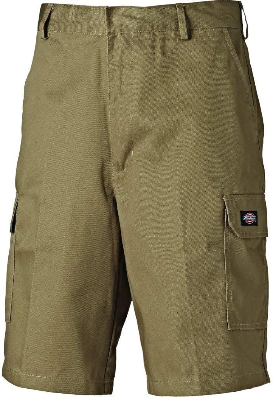 mens khaki work shorts