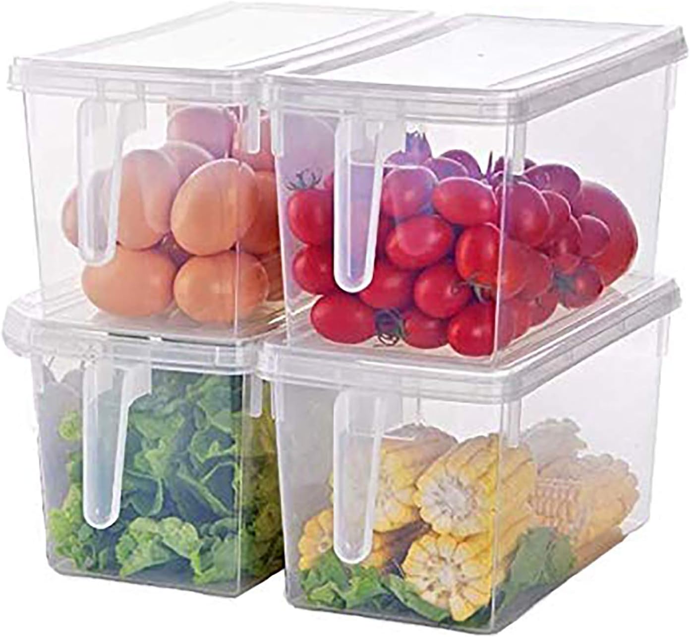 Kitchen Organizer Fridge Freezer Storage 4 Sets x 5L
