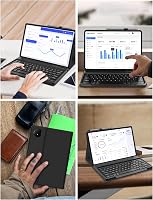 FOGARI Bluetooth Billentyűzet Honor MagicPad 2 WiFi Tablethez - Mágneses Vezeték Nélküli Védőtok 12,3 Hüvelykes Készülékhez, Fekete, AZERTY  7