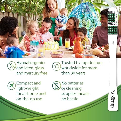 Miniatura 2 de Termómetros de un solo uso suministros de primeros auxilios desechables envueltos individualmente, alta precisión para el trabajo, la escuela, el