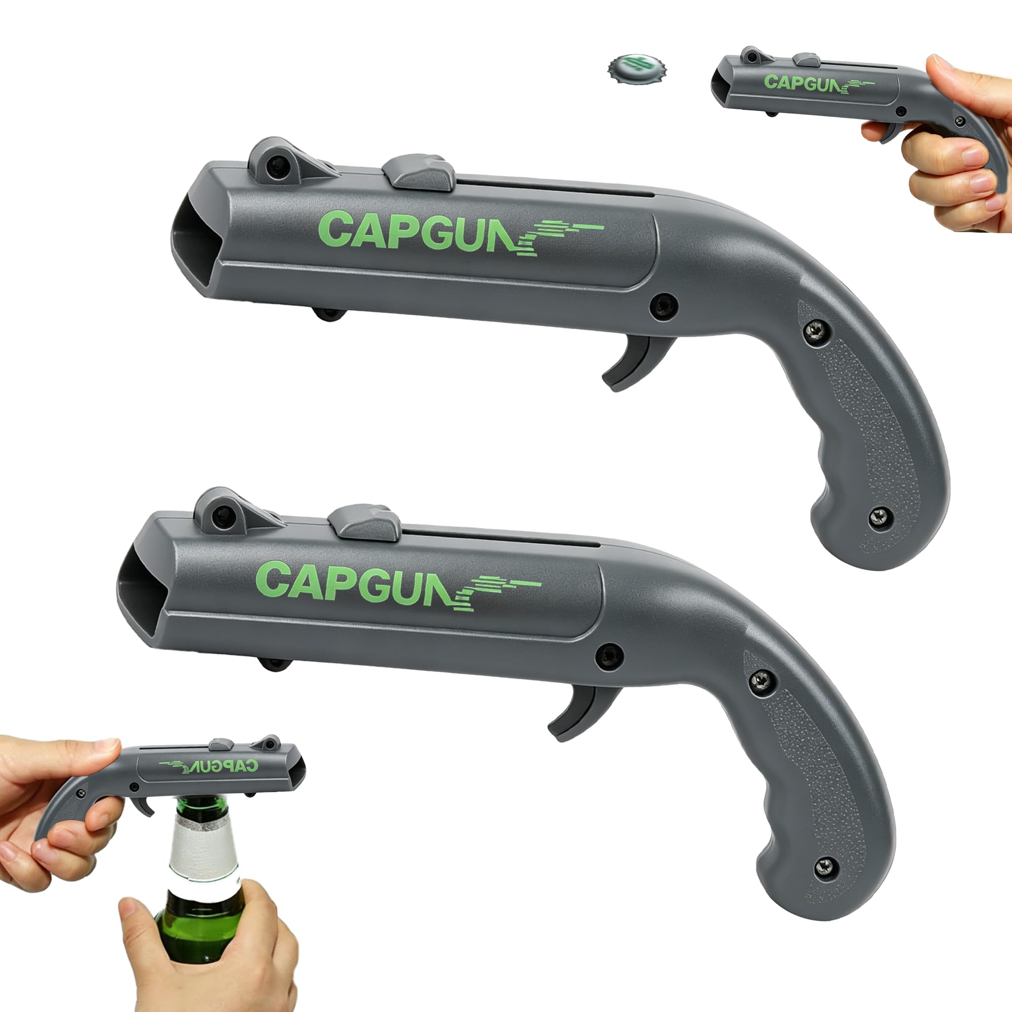 Cap Gun Bottle Opener - Launch Bottle Caps! -9