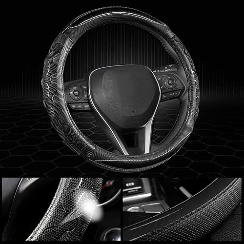 Miniatura 8 de GIANT PANDA Cubierta del volante para Toyota, cubierta del volante del automóvil para Toyota Highlander 4Runner Tacoma Corolla Camry - Beige