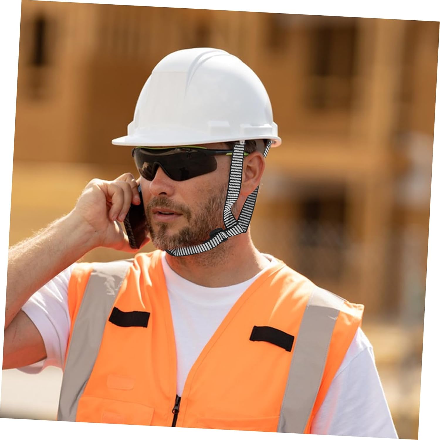 Chinstrap Helmet Accessories Hard Hat Holder for Jaw Chin Safety Adjustable Strap Chin Protector