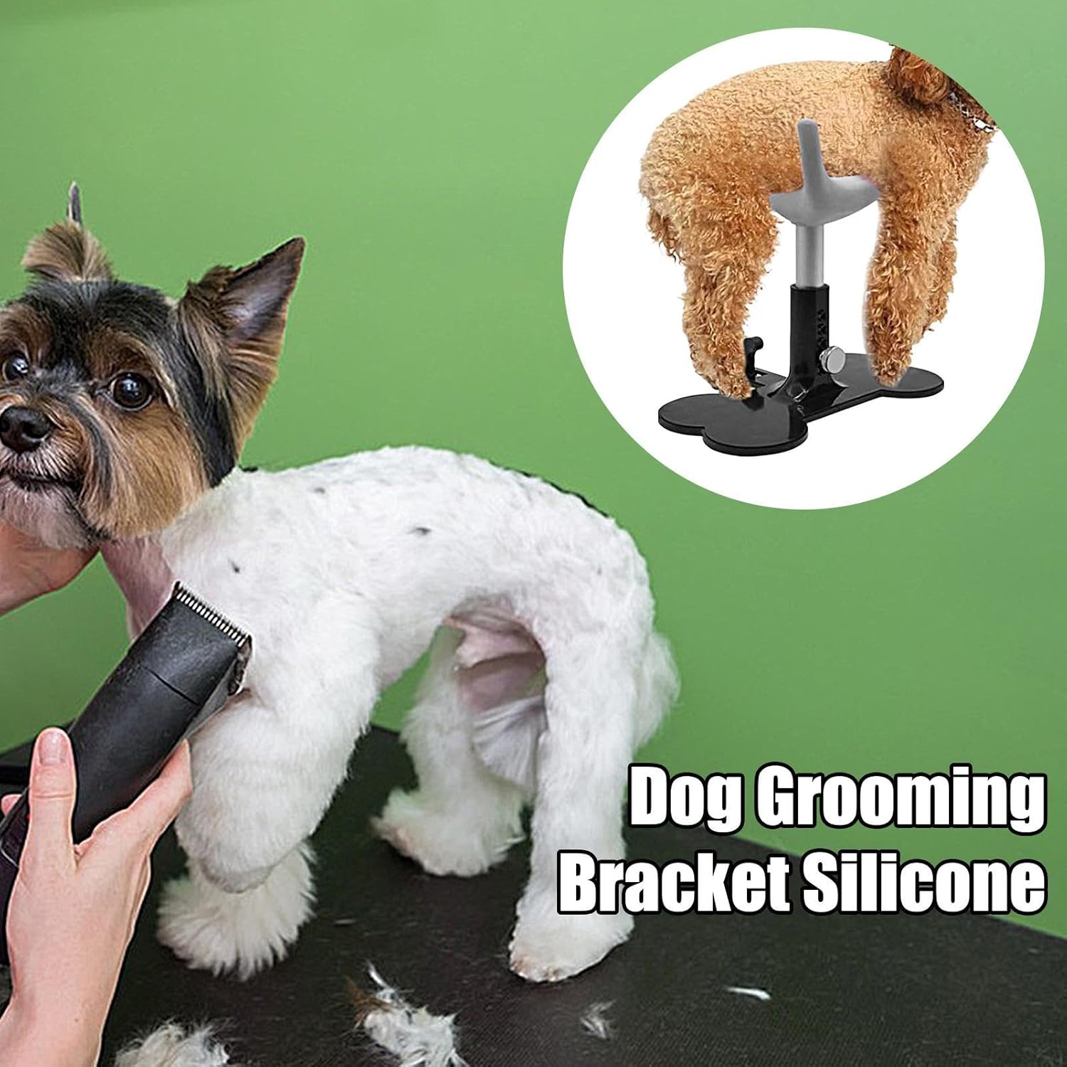 Dog Grooming Stand Silicone, Adjustable Dog Grooming Stand, Let The Dog Stand, Non Slip for Bathing Showering Trimming Dog Pet, 14.5-18.5cm