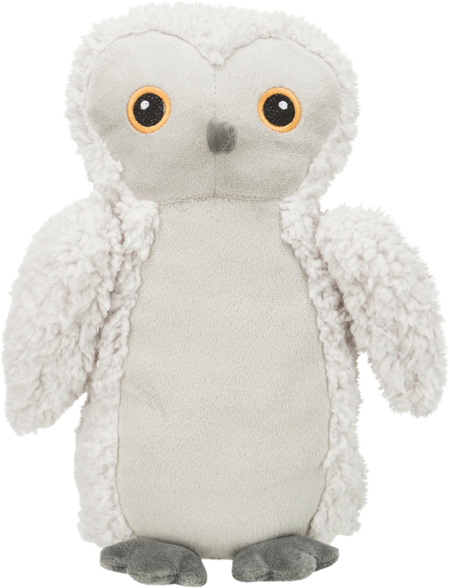 Trixie Eule-Plüschtier, kuscheliges Hundespielzeug aus weichem Plüsch für Haustiere - Robustes Hundspielzeug, 28 cm, mit Stimme - Eule als Kuscheltier für kleine & große Vierbeiner - 34876