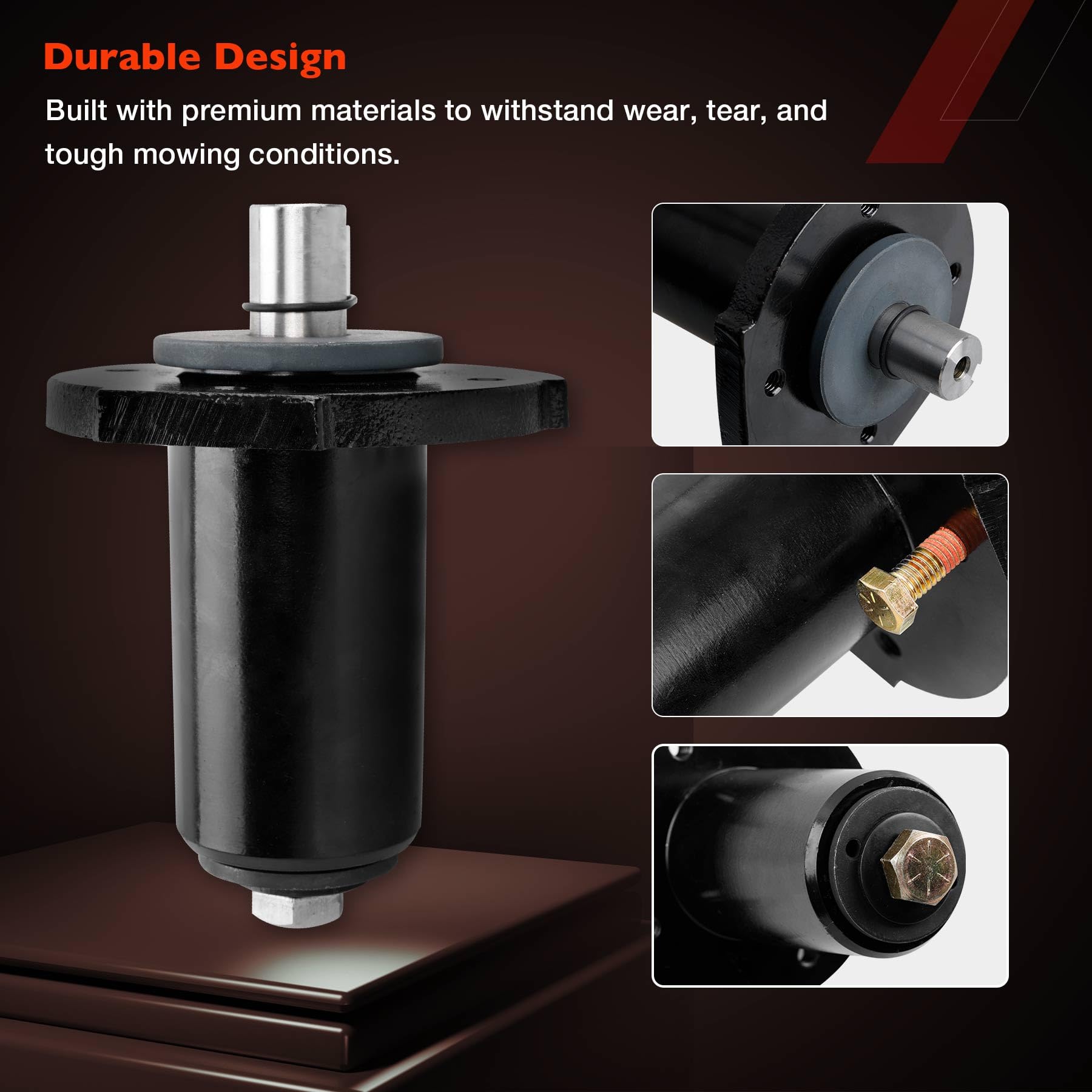 ATRACYPART Paquete de 3 husillos de cubierta de cortacésped 59202600 compatibles con Ariens Gravely Pro Master Stance Turn reemplaza # 59215400 59225700 69219700