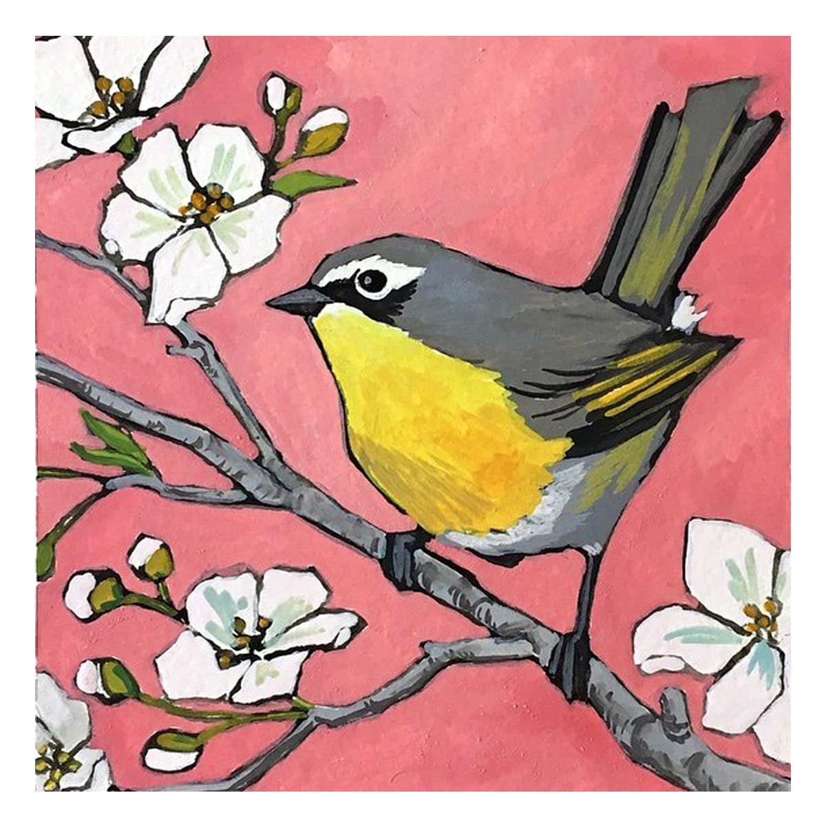 Whattacraft! Paint by Numbers for Adults and Kids | Mini Framed 25x25cm Premium Painting Kit | Do-it-Yourself Wall Decor | DIY | Art Gift Set | The Grey Wagtail-image-32