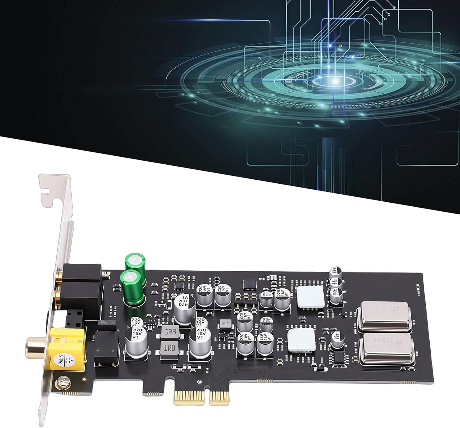 VBESTLIFE ST114 PCIE Sound Card, CM108AH Optical Fiber Coaxial Digital Sound Audio Professional HiFi Card