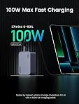 UGREEN Nexode Pro 100W USB C Charger, 3-Port GaN Charger Block PPS Fast Charger for MacBook Pro/Air, Pixelbook, iPad Pro, iPhone 17 Pro 16, Galaxy S26 S25 S24 Note, Pixel 10, Steam Deck