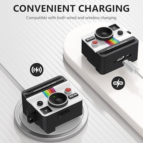 Miniatura 3 de VISOOM Funda retro para AirPods Pro para mujer, bonita funda de silicona a la moda para Air iPods Pro 2 1 Gen con kit Cleanner compatible con fundas