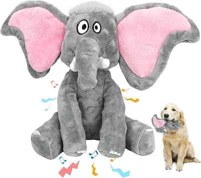 Letsmeet Plush ألعاب الكلاب الكبيرة مع ورق الصرير والتجاعيد ، مضغ الجرو التفاعلي ولعبة تنظيف الأسنان ، ألعاب الحيوانات الأليفة للكلاب الصغيرة والمتوسطة والكبيرة