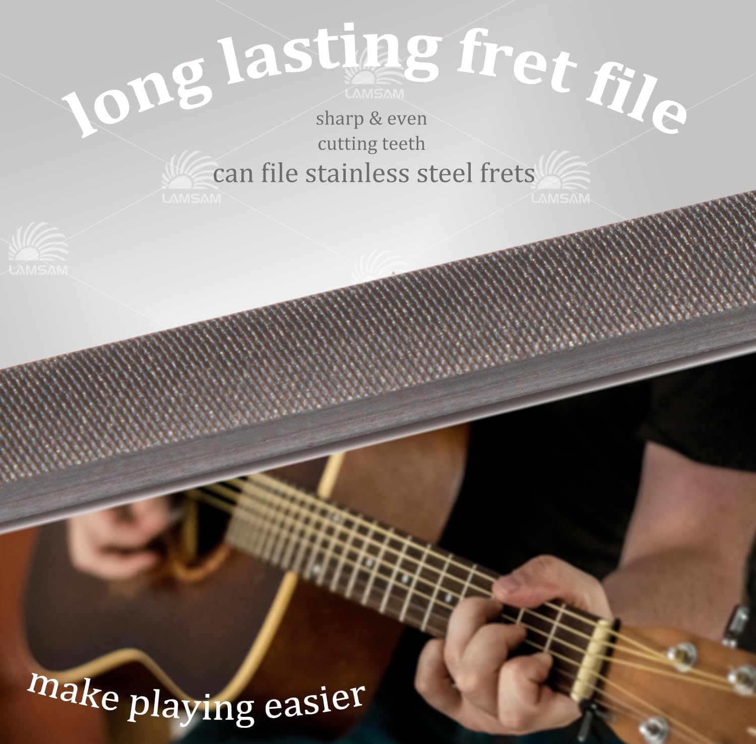 Guitar Fret End Dressing File, Premium Musical Instrument Maintenance Tool for Luthier Technician Shaping Deburring Frets Spraut