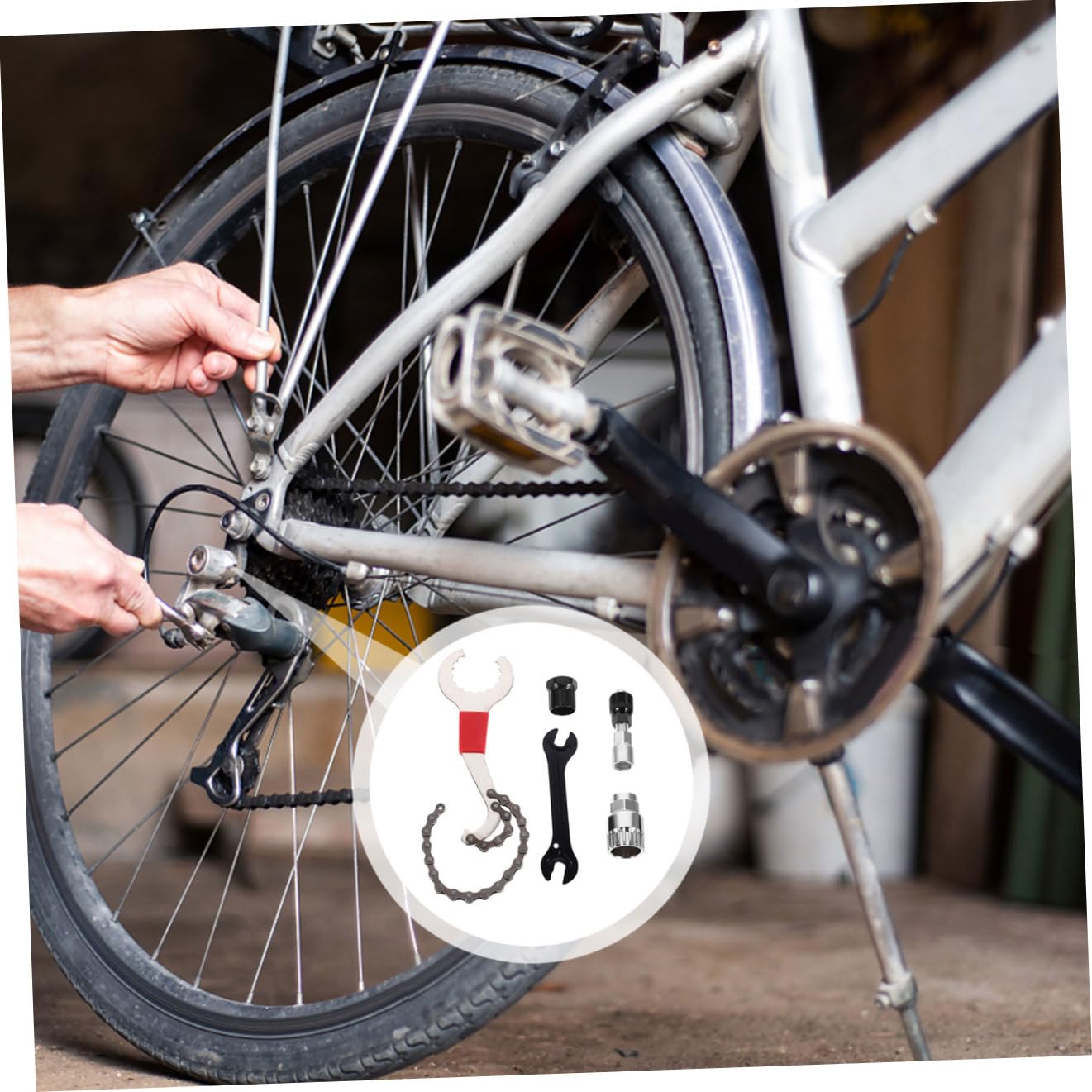 GALPADA Estrattore per Guarnitura in Metallo Strumenti per Riparazione Bicicletta Estrattore per Scanalato Denti Adatto per Bici e Mountain Bike