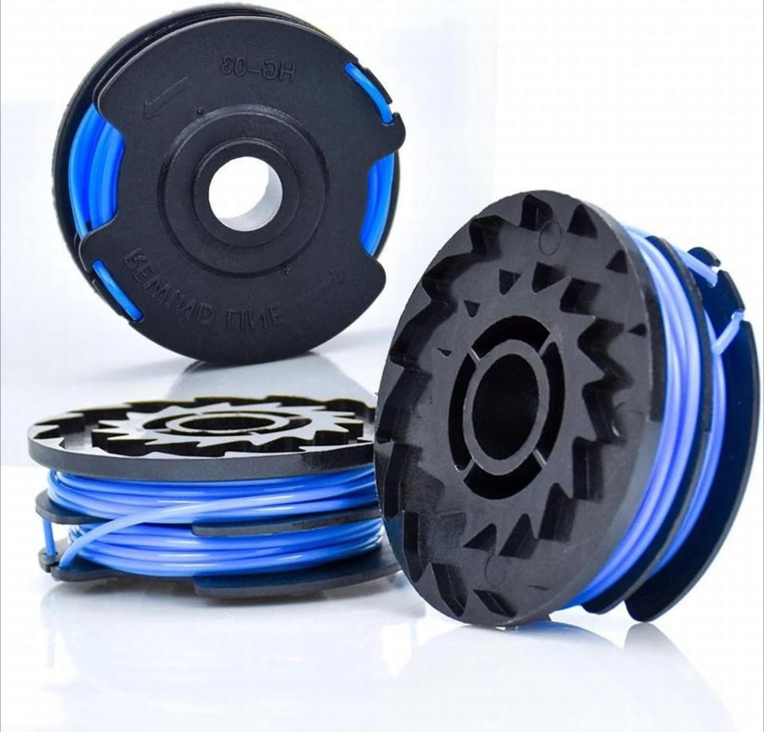 Daaxing Strimmer Spool Replacement,Strimmer Line & Spool For Wolf GT840 GT850 GT-F10, For Year 2013 930682 Replacement Spool Lawn Trimmer Thread Spool Length 2 x 5 m Line 1.6 mm