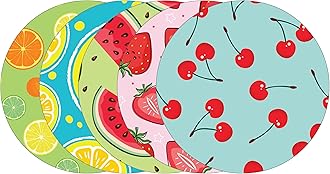 Glucomart Adhesive Patches for Libre, Dexcom G7 & Stelo (5 Count) – Maximum Strength CGM Patches, Waterproof & Hypoallergenic (Fruits Variety Pack) (Libre/G7)