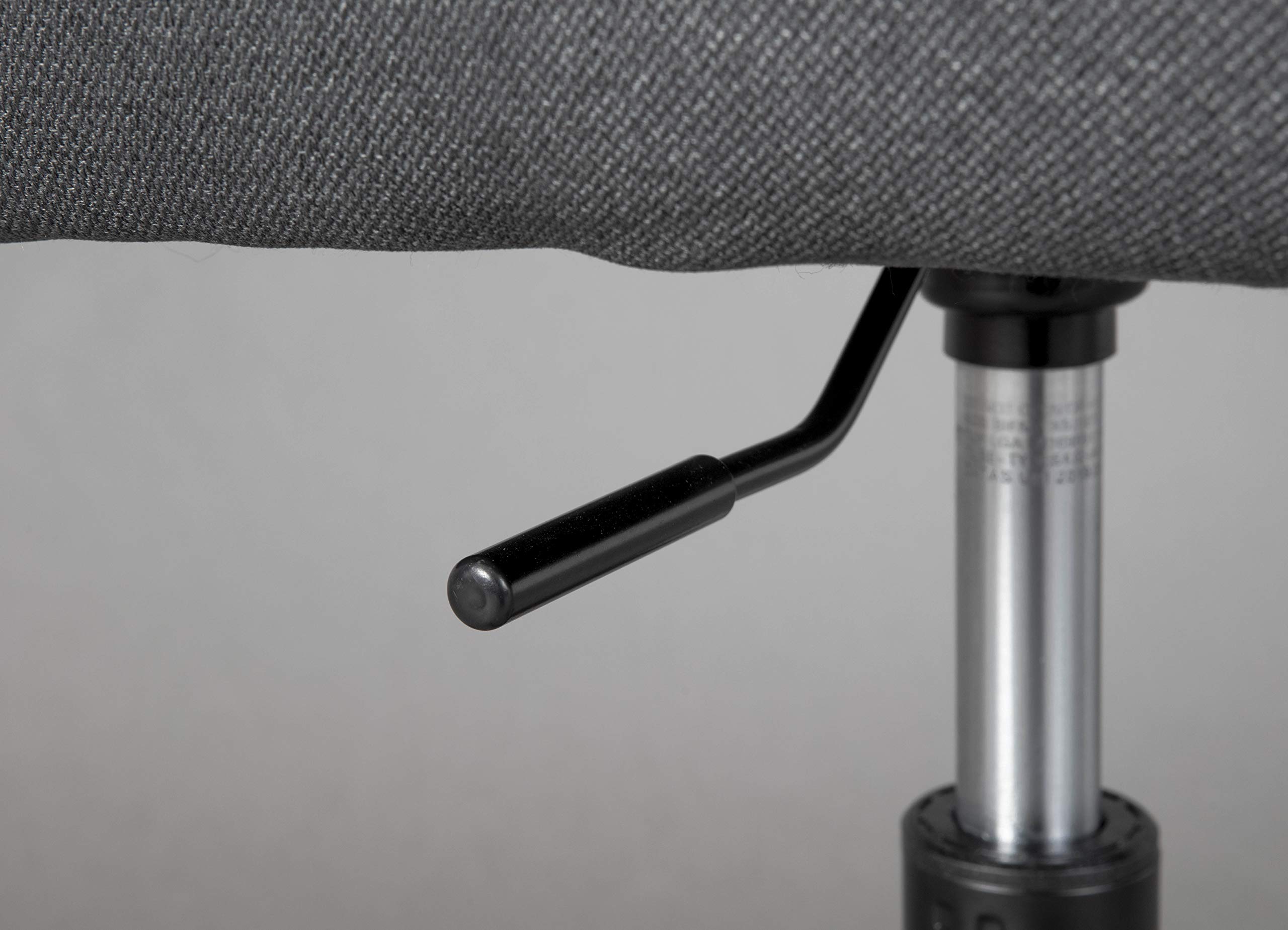 Inter Link - Sedia girevole - Sedia da ufficio - Home Office - Sedile a secchiello - Altezza regolabile - Ruote di sicurezza - Workrelaxed - Fino a circa 100 Kg - Grigio
