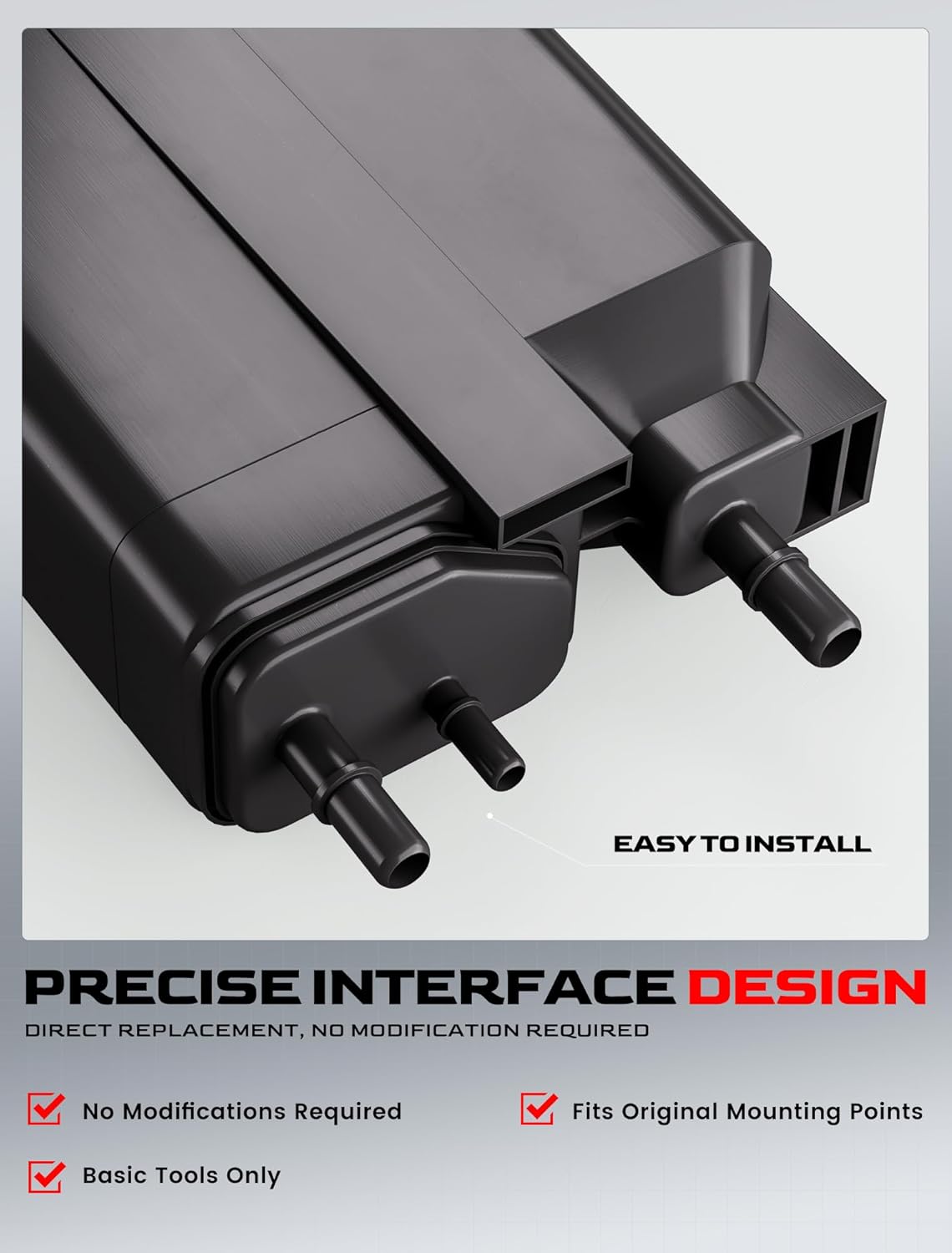 Evaporative Charcoal Canister Fit for 2004-2009 Chevrolet (Chevy) Silverado GMC Sierra, Express Savana 3500 4500 Workhorse W42 W62 Evap Vapor Canister Direct Fit 12569373 15137021 911-095