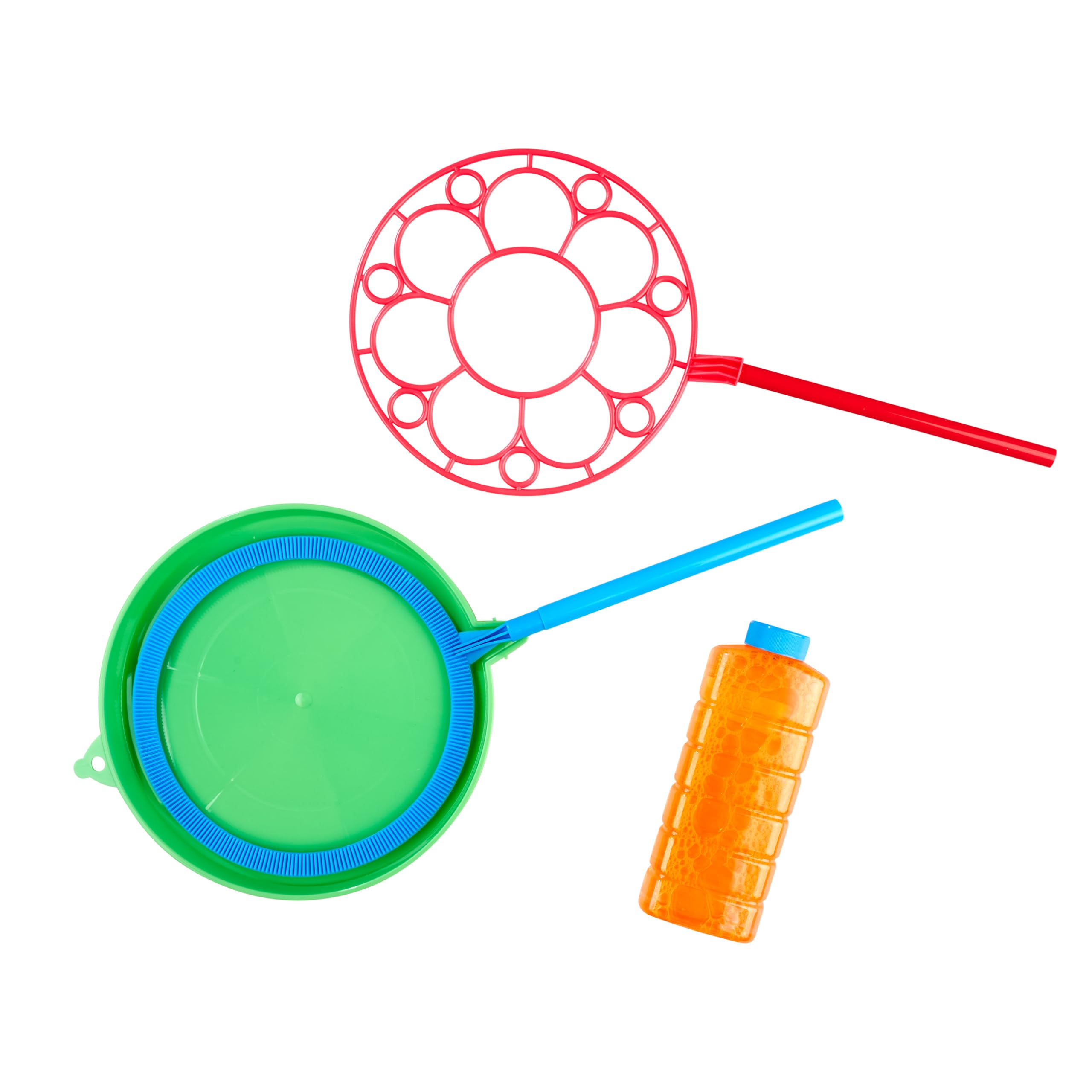 SIMBA 107286191 Bubble Fun zestaw ogromnych baniek mydlanych, 2 pierścienie śr.: 18 cm, ług, 250 ml, od 3 lat