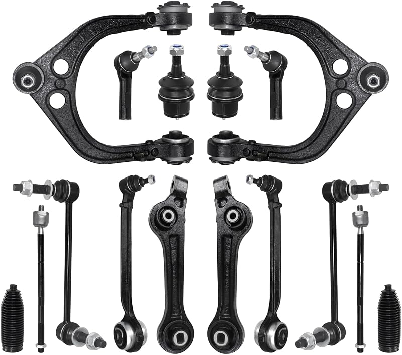 Kit de braços de suspensão dianteiros HAWK BROTHER para Chrysler 300, Dodge Charger e Dodge Challenger – 16 peças
