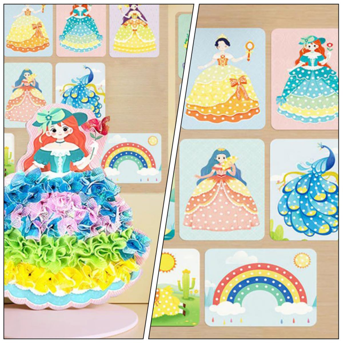 WEKAMOS Kit DIY de Pintura Punzonada para Principiantes Creativo de Manualidades Infantiles Desarrollo Motriz y Concentración Fácil de Usar y Almacenar Regalo
