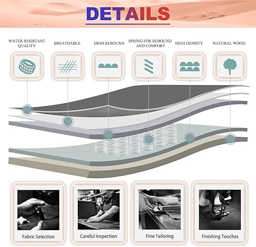 Miniatura 6 de Silla de oficina con respaldo alto con brazos abatibles  Silla de escritorio de computadora con altura ajustable y asiento acolchado grueso y