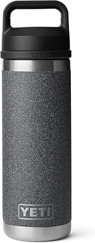 Miniatura 3 de YETI Rambler - Botella de acero inoxidable con aislamiento al vacío y con tapa Chug, 18 onzas, negro piedra