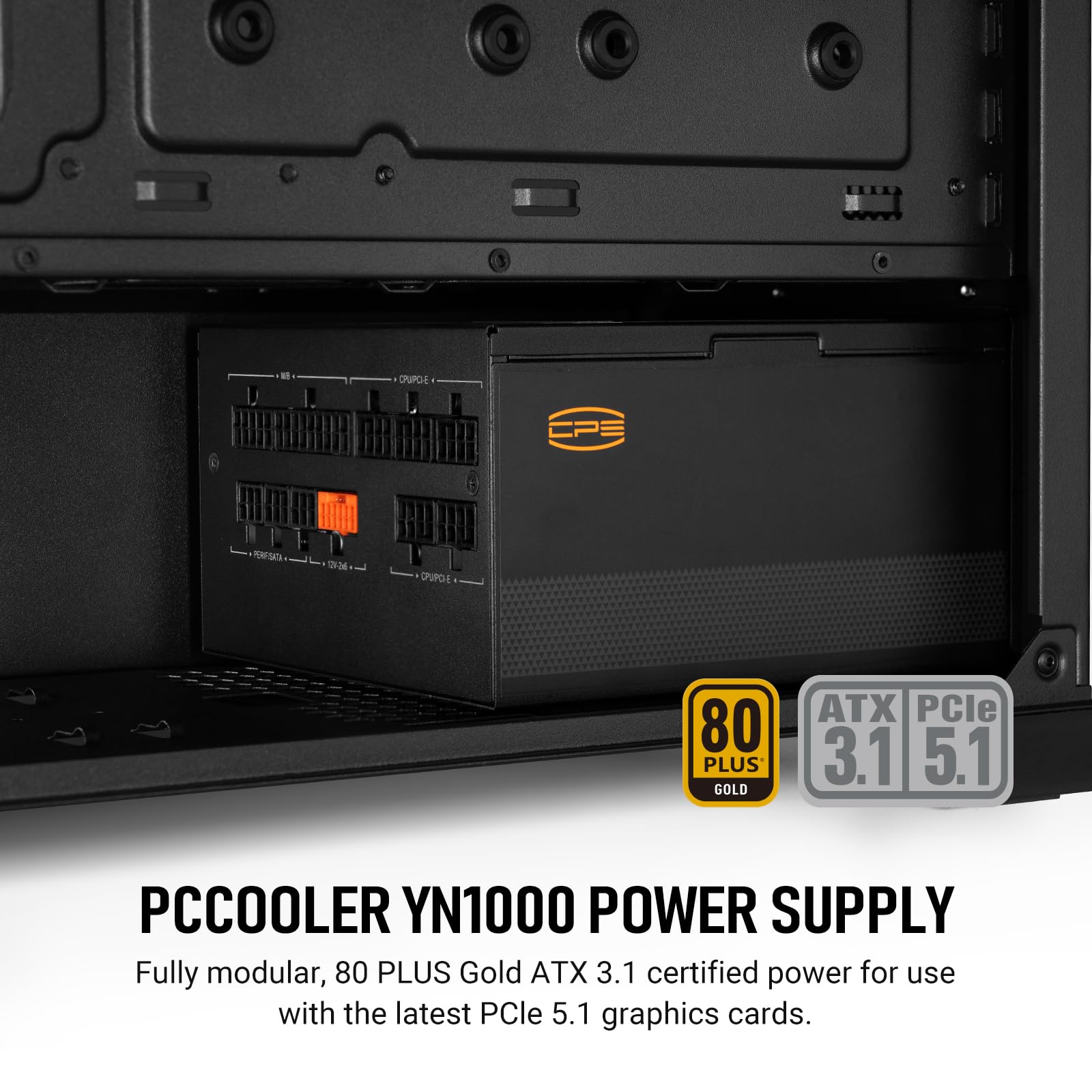 PCCOOLER CPS 「YS1000」 ATX3.1 PC電源 1000W Amazon | PCCOOLER CPS YN1000 電源、1000W 80 Plus Gold 認定