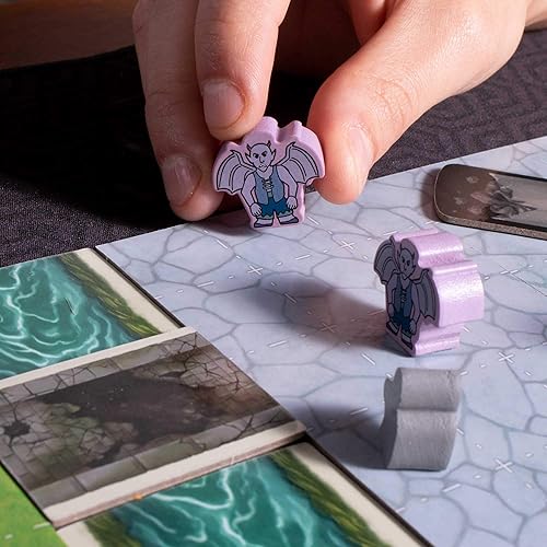 Miniatura 7 de Stratagem Meeples of Might & Menace - Paquete de 60 miniaturas de madera de 0.630 in de fantasía, juego de rol de mesa  Juego completo