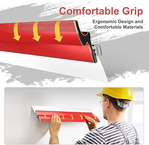 Miniatura 3 de Hoja de desnatado para paneles de yeso de 24 pulgadas, acabado liso, hoja de acero inoxidable europeo de precisión de 0.020 in (reemplazable),