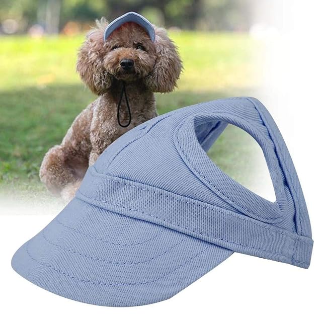 Foto 5 de 8 de Juicemoo Gorra para Perro, Gorra de béisbol para(Pet Cap Blue, M)