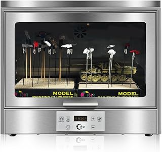 OPHIR Airbrush Drybooth, 300W DIY Model Paint Dryer, Stainless Steels Paint Drying Booth with Fan & Exhaust Extension Hose, Top Storage Space, Painting Drybooth for Primer, Varnish, Acrylic Paint 110V