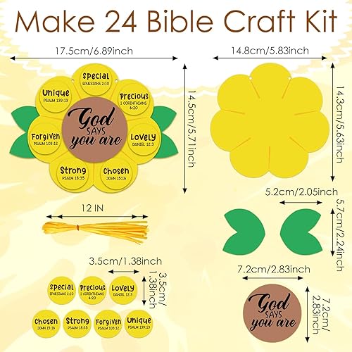 Miniatura 8 de Syhood Daniel in The Lion's Den - Juego de 24 manualidades para niños, Pascua, escuela dominical VBS, manualidades religiosas, kit de manualidades