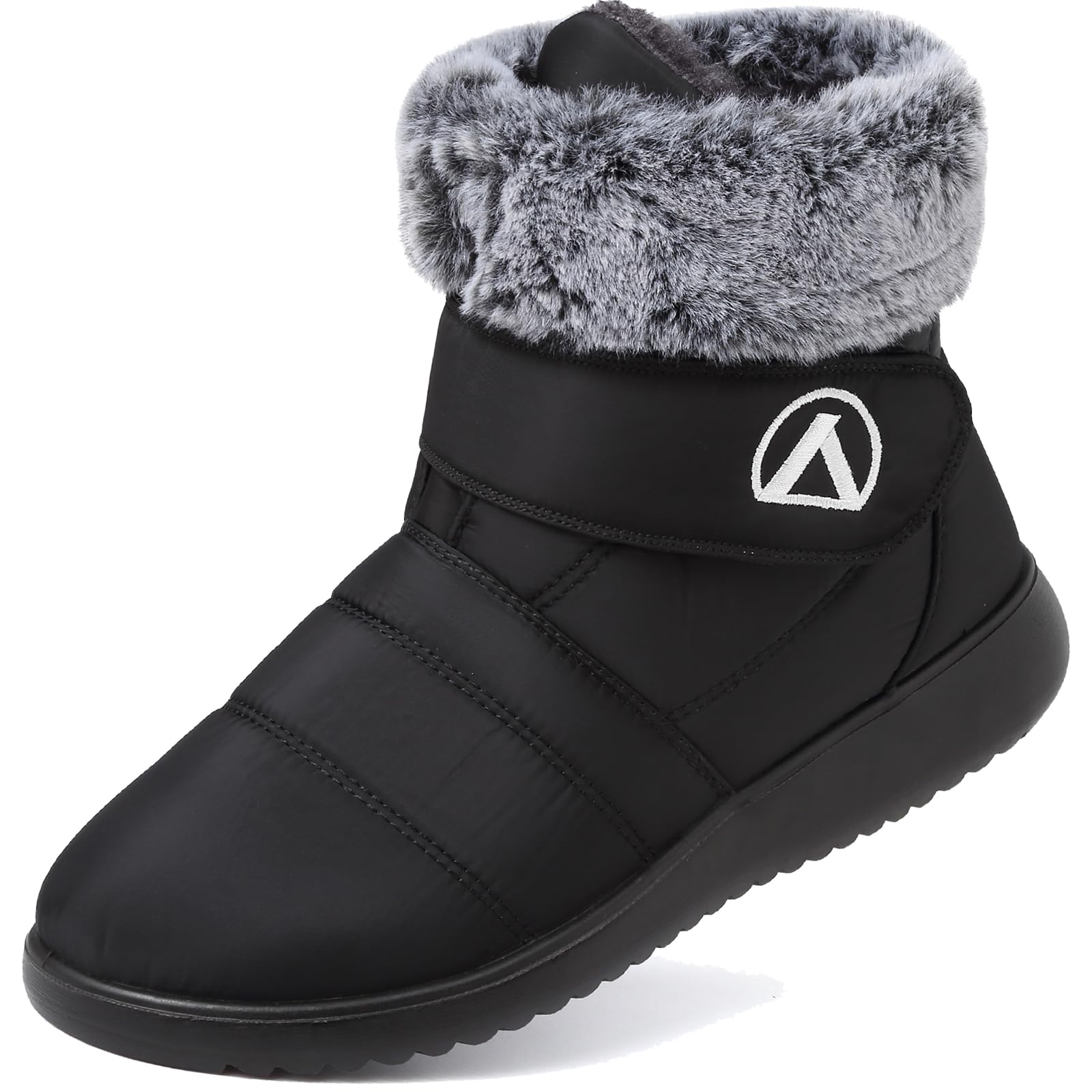 Lvptsh Stivali da Neve Donna Scarpe Invernali Foderata Pelliccia Caldo Stivaletti Piatto Impermeabili Stivaletti Outdoor Antiscivolo