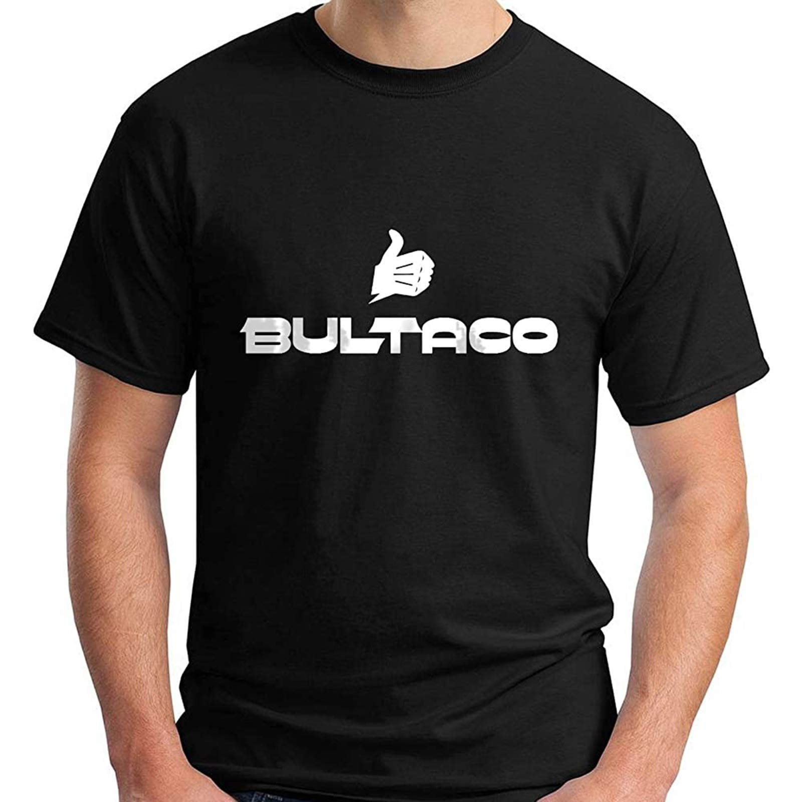 Dehen Unisex Black Bultaco Logo Short Sleeve Men's T Shirt L