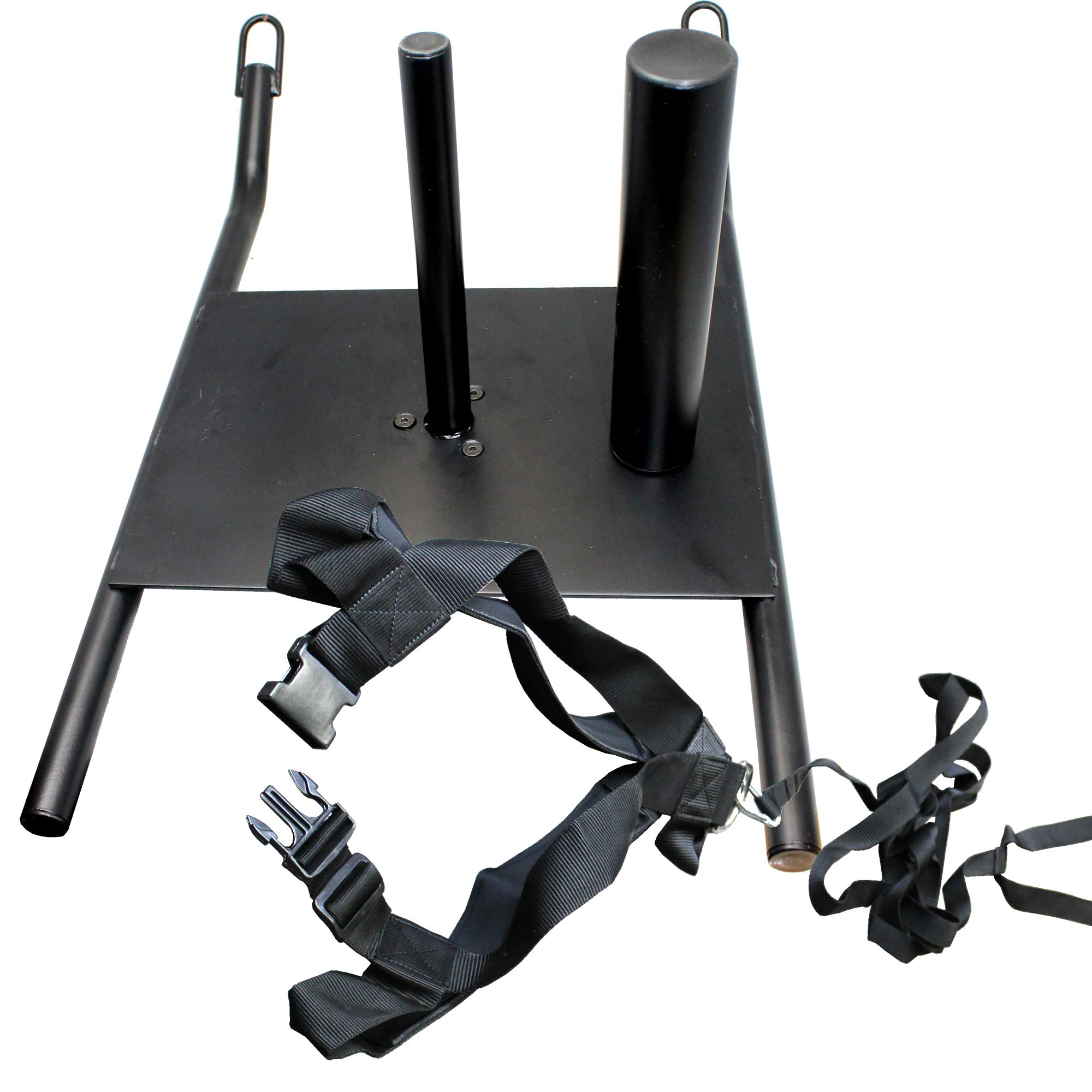 Power Running Training Speed Weight Sled Push, Pull, and Drag for Athletic Exercise and Speed Improvement, Strength & Conditioning, and Cross-Training