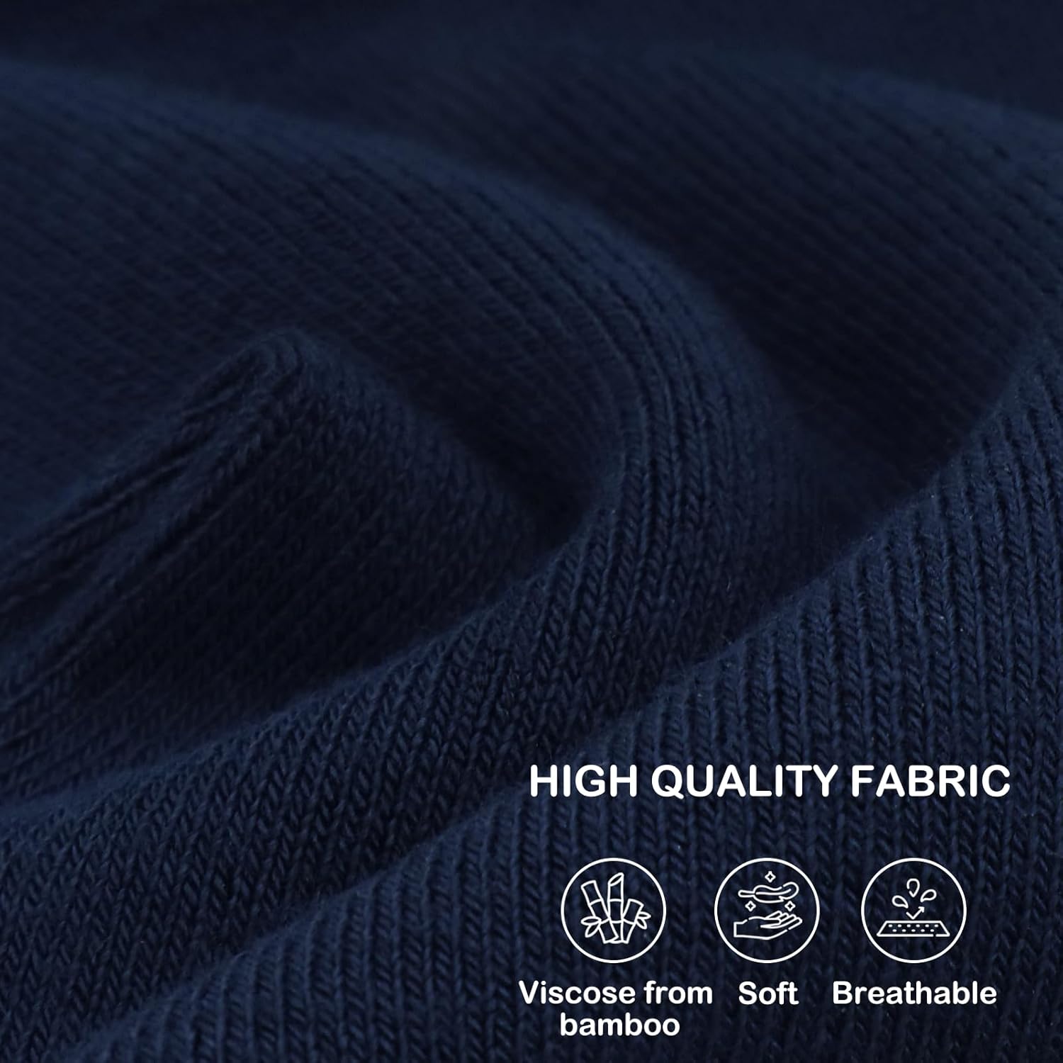 SERISIMPLE Women Thin Viscose Bamboo Socks Crew Lightweight Above Ankle Casual Dress Sock For Ladies Bootie Trouser 5 Pairs - Image 4